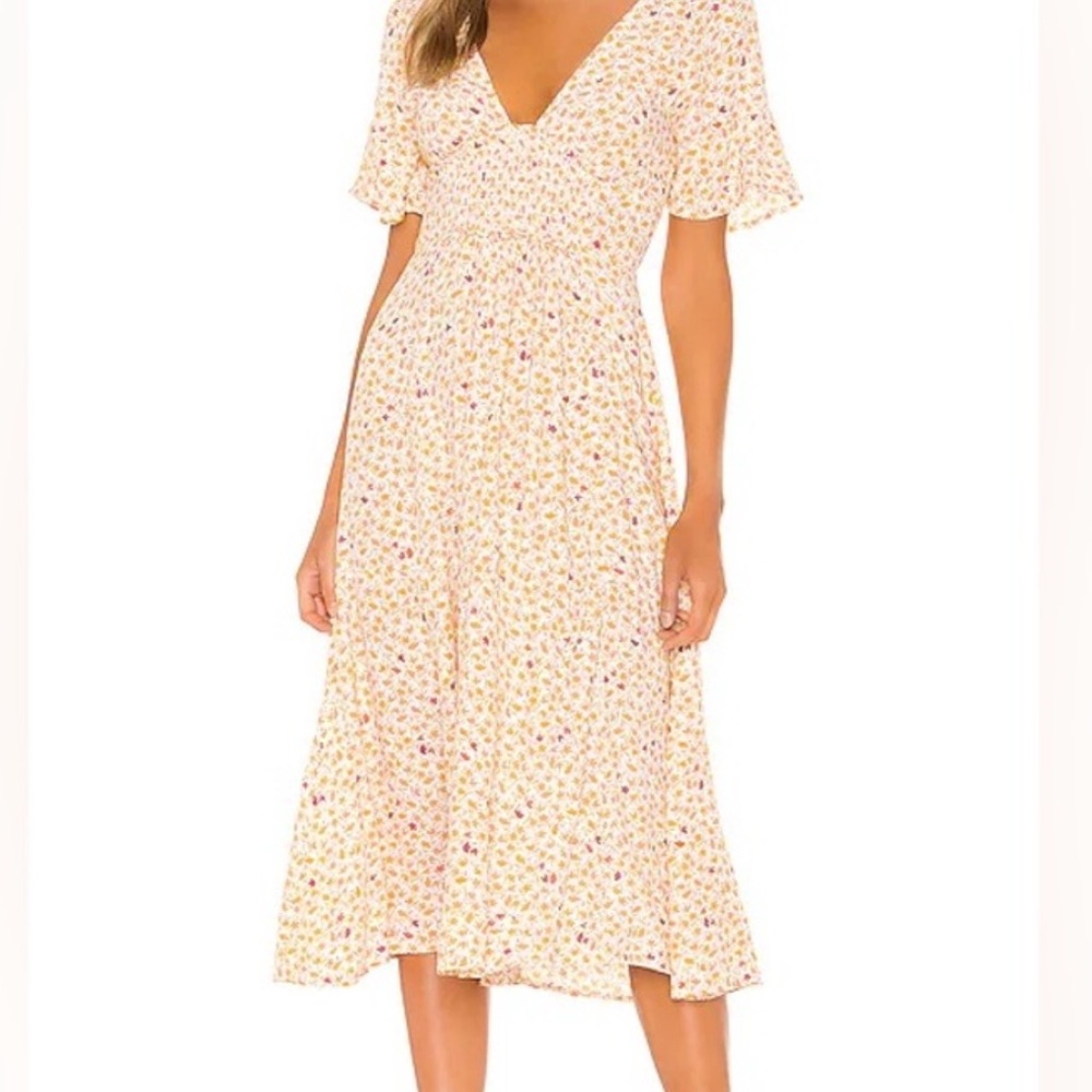Free People In Full Bloom Floral Midi Dress
